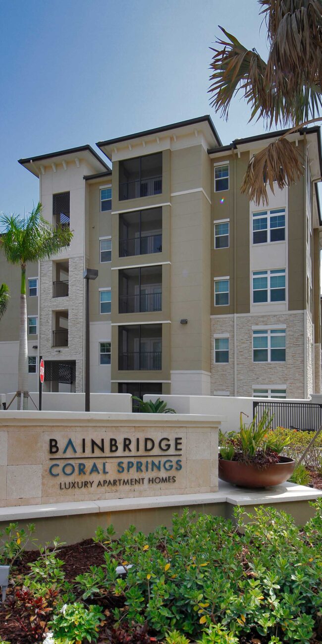 Bainbridge Coral Springs monument signage