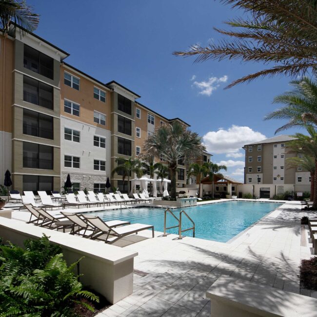 Bainbridge Coral Springs pool area from angle